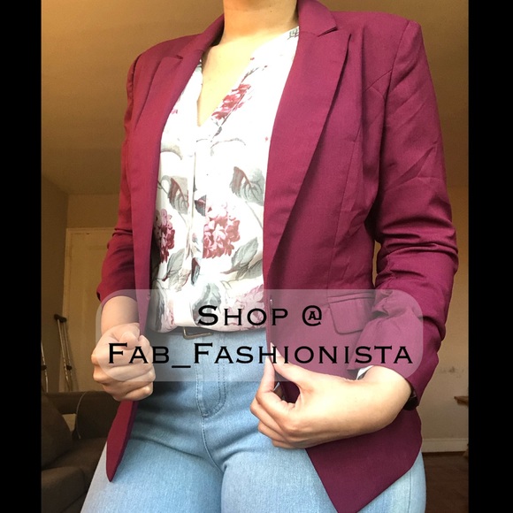 ❗️SOLD❗️Loft floral blouse & blazer jacket bundle size medium - Picture 4 of 10